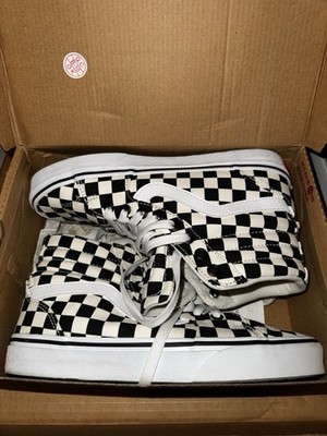 VANS Fillmore Hi Checkerboard Black/Mars Style Code 420004741200100 Size 7 Women