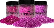 Syedra Broken Crushed Glass Glitter 1-3Mm Set of 3,Crushed Glass for Crafts Epox