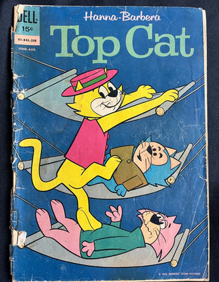 Top Cat Vol.1 # 3 June 1962. Dell Comics. Fair. silver age reader.