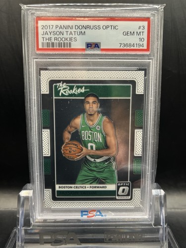 2017-18 Panini Donruss Optic Jayson Tatum The Rookies #3 Celtics PSA 10 💎 GEM