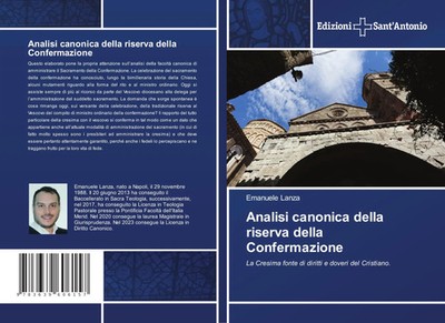 Emanuele Lanza | Analisi canonica della riserva della Confermazione | Buch