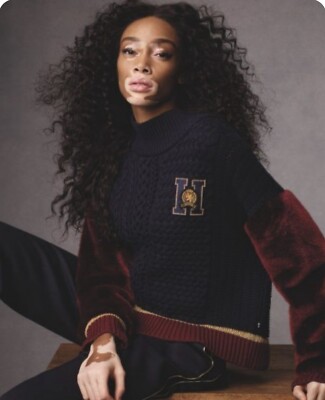 Women's TOMMY HILFIGER ICONS Jumper, Size Small UK