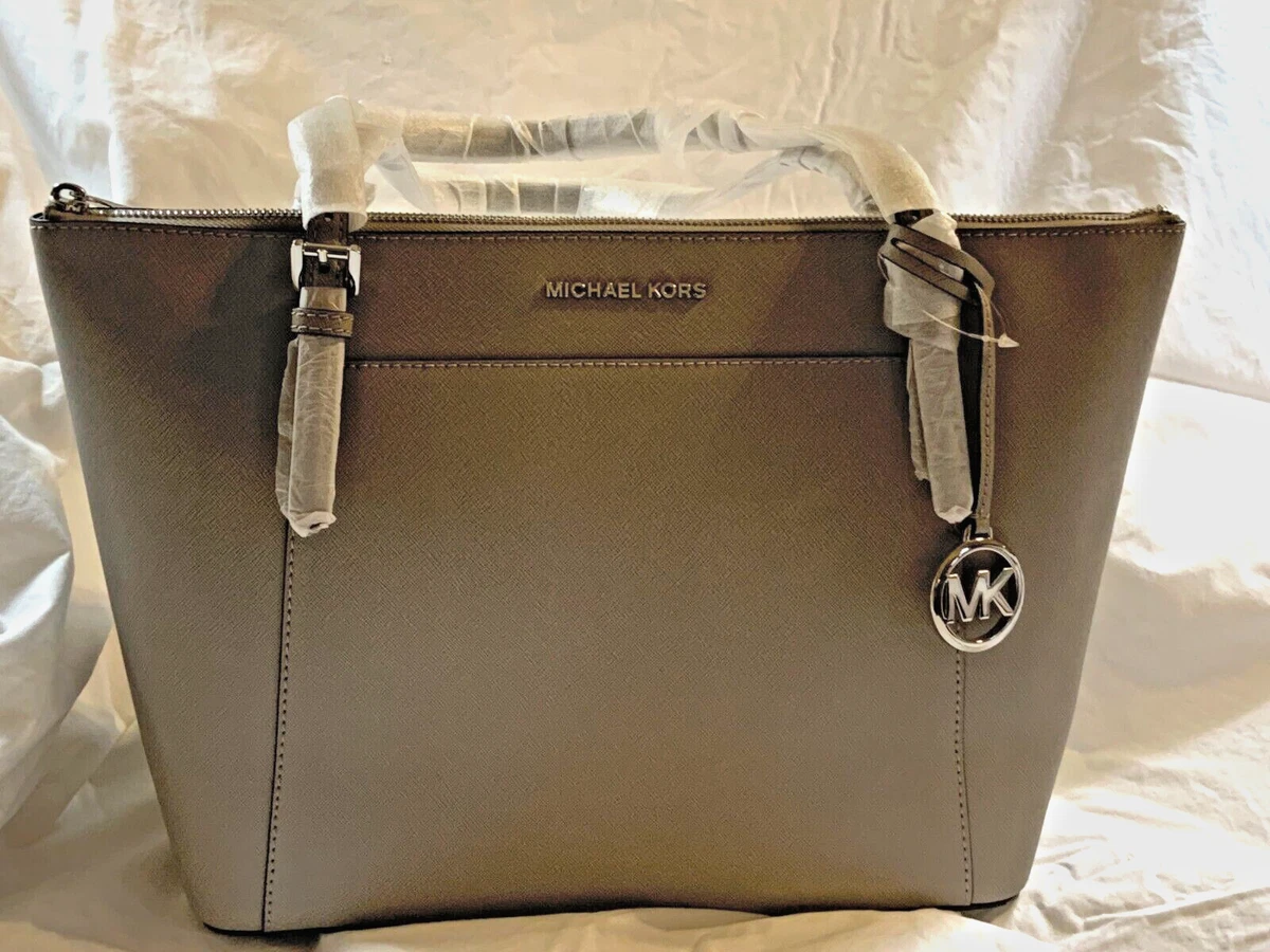 Michael Kors - Ciara Large Saffiano Leather Tote Grey