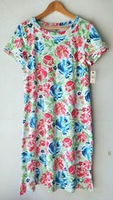 Talbots Women's Floral Short Sleeve Knee Length Dress Size Small