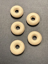 5 White Rubber TIRES 1" Inch HUBLEY DENT AC WILLIAMS Cast Iron new with old look