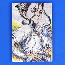 Dr. Stone Ishigami Senku Metallic Silver Foil Character Art Trading Card ACG