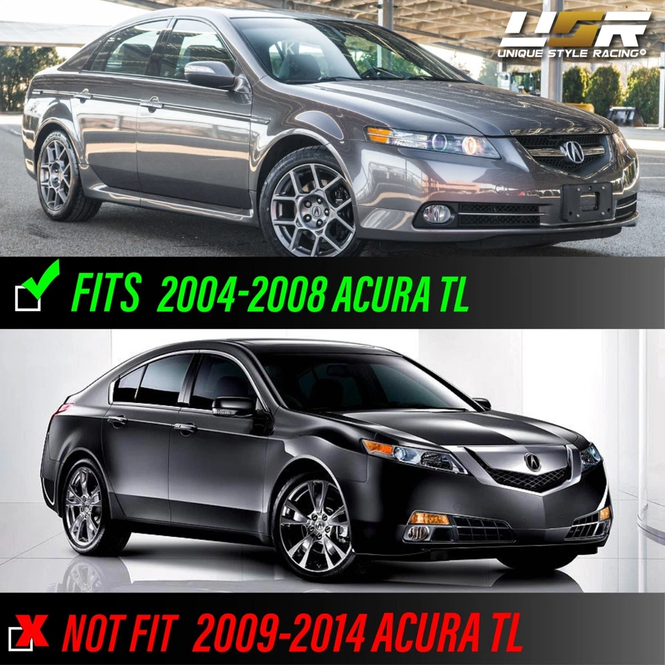 Clear Corner Reflector Diffuser Replacement Set For 2004-2008 Acura TL Headlight — 第 2/4 张图片