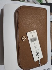NWT Tory Burch 136093 Emerson Chain Wallet Saffiano Leather Brown Bag Messenger