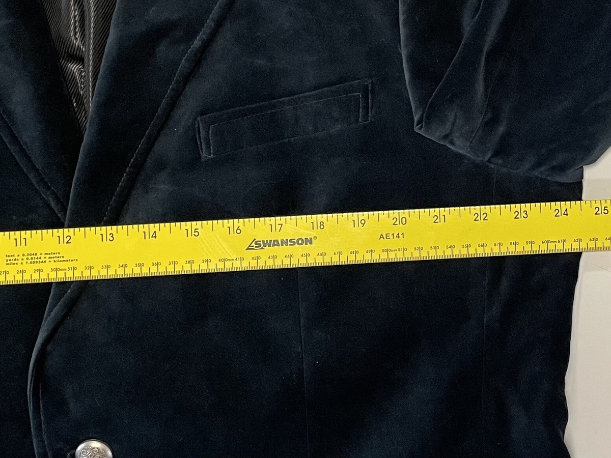 Men's Jacket LANZINO size XXL (2XL) green velvet detailed Men's Jacket LANZINO size XXL (2XL) green velvet detailed