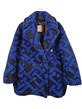 Tommy Hilfiger The Peacoat Faux Fur Desert Sky Monogram Ladies S/m
