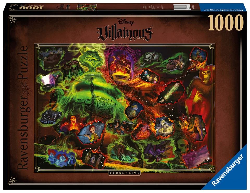 RAVENSBURGER PUZZLE*1000 TEILE*DISNEY VILLAINOUS SCHURKEN*HORNED KING*RAR*OVP