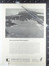 1970 ADVERTISING Chubb & Son West Harbor Fishers Island NY Long Island Sound