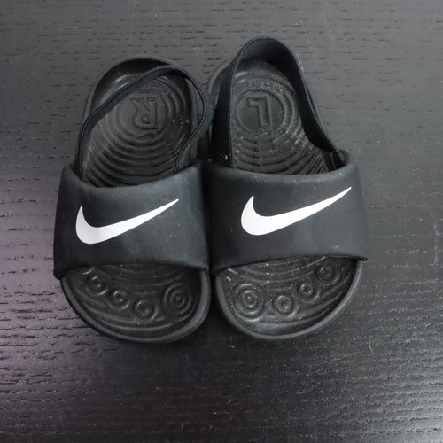Nike Kawa Baby Toddler Size 5C Black Elastic Slingback Slide Lightweight  Sandals | eBay