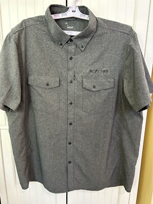KLIM Men's Gray Pit Button-down Shirt Size XL, New Without Tags