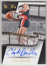 2023-24 Panini Noir Clyde Drexler Freeze Frame Signatures Gold Auto 10/10 1/1