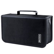 DVD Storage Bag, Portable CD Storage Case, Media Storage Box Holds 128 CDs