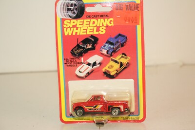 Woolworth Yatming 1970's Chevrolet LUV Step Side Pickup on Card, Red