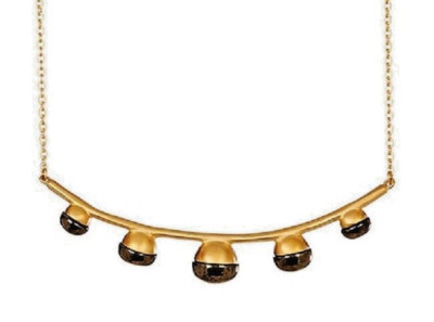 Authentic BOTKIER Signed Pendant Bar Necklace Semi-Precious Stone NEW was $148.