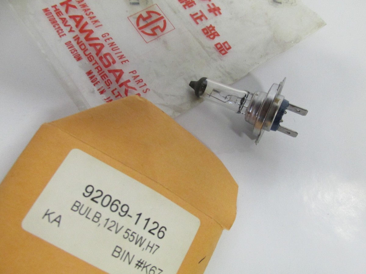 NOS KAWASAKI 92069-1126 HEADLIGHT BULB 12V 55W ZX636 ZR1000 NOS KAWASAKI 92069-1126 HEADLIGHT BULB 12V 55W ZX636 ZR1000