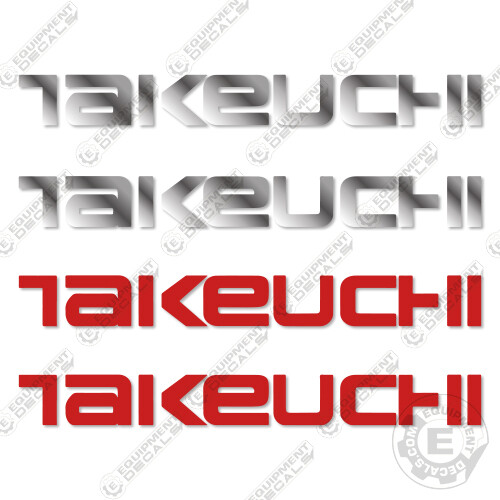 Fits Takeuchi Logo Decal Kit (16
