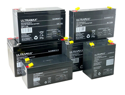 Ultramax 12V / 6V WIEDERAUFLADBARER ALARM / SICHERHEITSBATTERIE