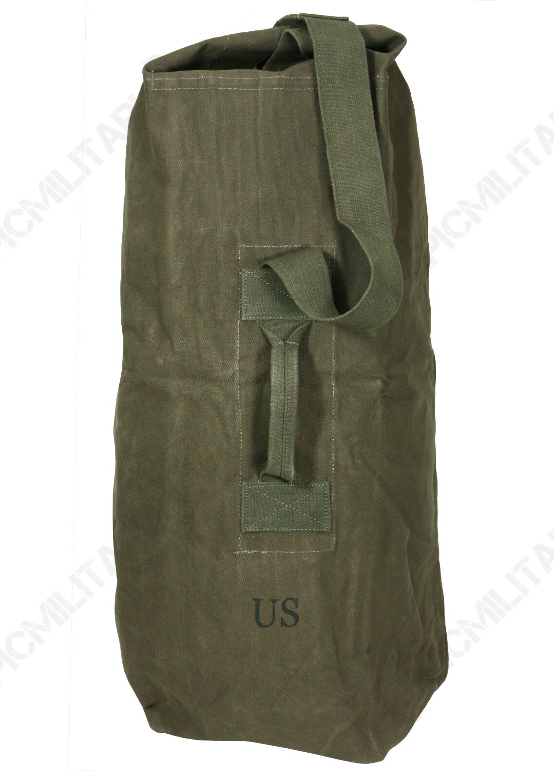 WW2 US Army Duffel Bag American Military Green Canvas Army