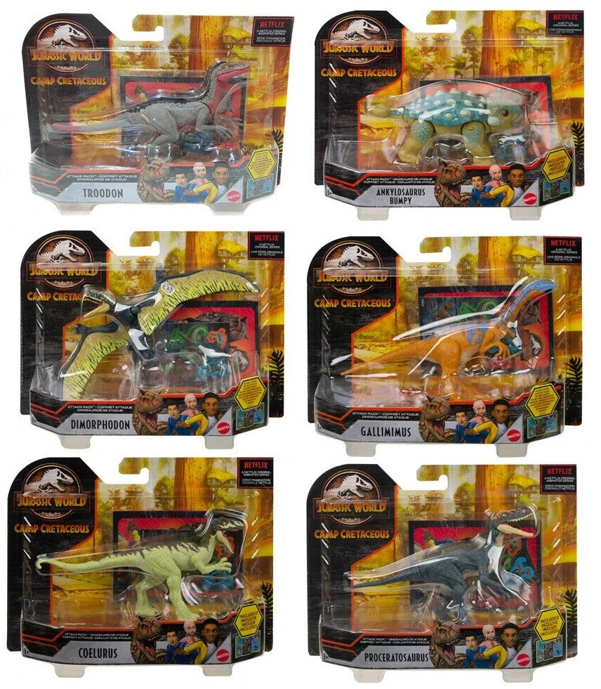 Jurassic World Park Dinosaur Camp Cretaceous Dino Escape Pack Figure Toy  Gift