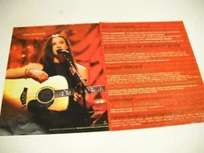 ALANIS MORISSETTE Album Of Decade/Artist Of Lifetime 2-pc. 1999 PROMO DISPLAY AD