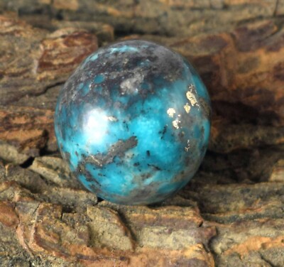 32.55 CT Natürlich Persisch Blau Türkis Rund Cabochon Edelstein Certified C2826