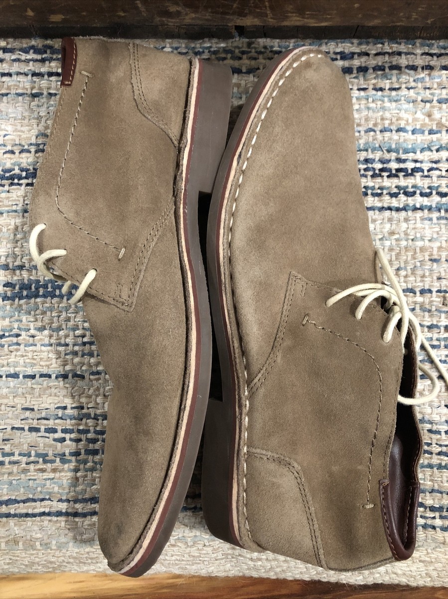 Kenneth Cole Reaction Mens 11 Gray Suede Leather Ankle Chukka Boots Work‎ Kenneth Cole Reaction Suede Ankle Boots for Men for Sale  main image 3
