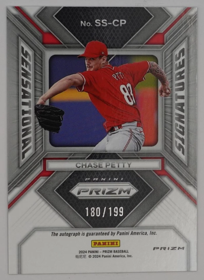 Chase Petty 180/199 2024 Panini Prizm Sensational Signatures Pulsar Cincinnati - Image 2 of 2