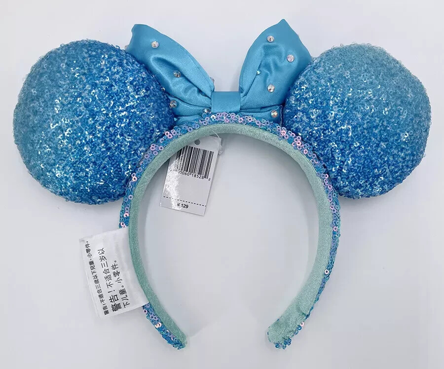 Disney Parks Sequin Aqua Diamond Limited Blue 2024 Ears  display picture 2