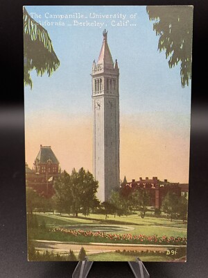 THE CAMPANILLE, UC BERKELEY - Antique Postcard, California, University, unused