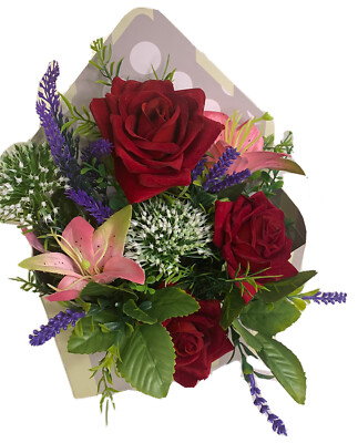 Blumenkasten mit Umschlag, alle Anlässe, Valentinstag, Muttertag, Geburtstag, Hochzeiten...