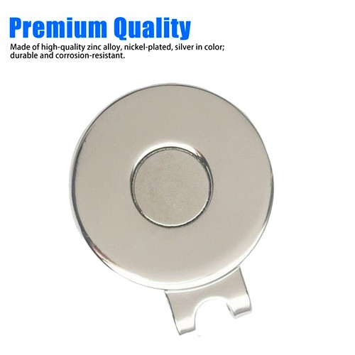 2Pcs Golf Hat Clip Ball Marker Holder with Strong Magnetic Attach Zinc Alloy - Bild 9 von 12