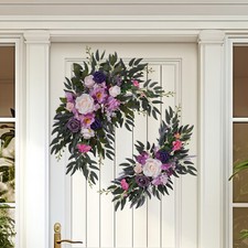 Lavender purple wedding arch flower decoration kit