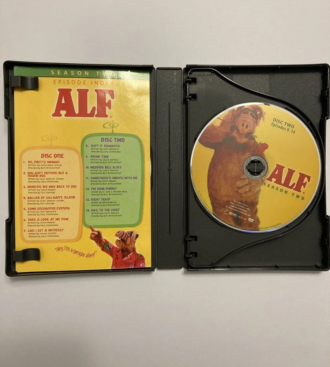 ALF TV Series Set Seasons 1 and 2 - 8 Disc Set DVD Very Good