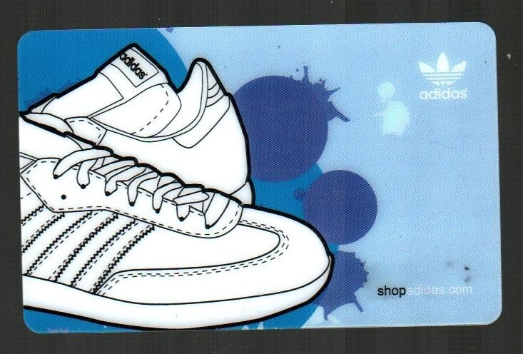 ADIDAS Sneakers and Splashes of Blue ( 2011 ) Gift Card ( $0 Collectible Only ) | eBay ADIDAS Sneakers and Splashes of Blue ( 2011 ) Gift Card ( $0 Collectible Only ) | eBay