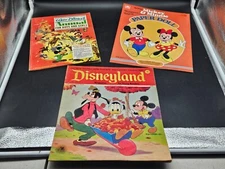 3 Vintage Disney Character books Paper Doll, Annual, 1965, 74