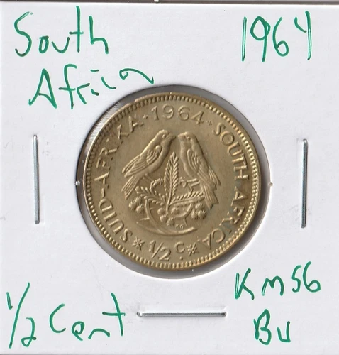 1964 South Africa 1/2 Cent — photo from another recent sale