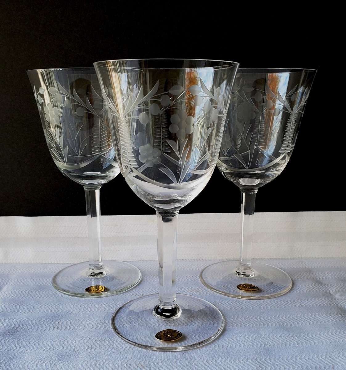 wine glass with ball stem Wine Glass with Ball Stem  Happy Hour Vintage Goods