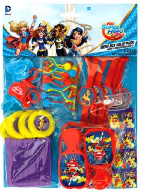 Details about   DC SUPER HERO GIRLS PARTY MULTI MEGA MIX VALUE PACK FAVOURS 40 PIECES DECORATION