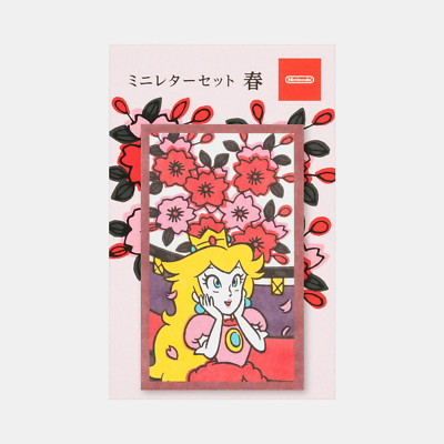 NINTENDO TOKYO SUPER MARIO Mini Letter Set Spring Mario Hanafuda
