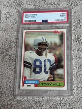1981 TOPPS FOOTBALL CARD PSA 9 DALLAS COWBOYS TONY HILL