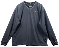 NIKE V Neck Fleece Pullover Mens Size Extra Large Therma Fit COURVOISIER EARN IT