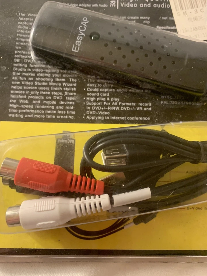 Easycap Video DVR USB2 Capture Card/Dongle with Audio - Image 3 of 4