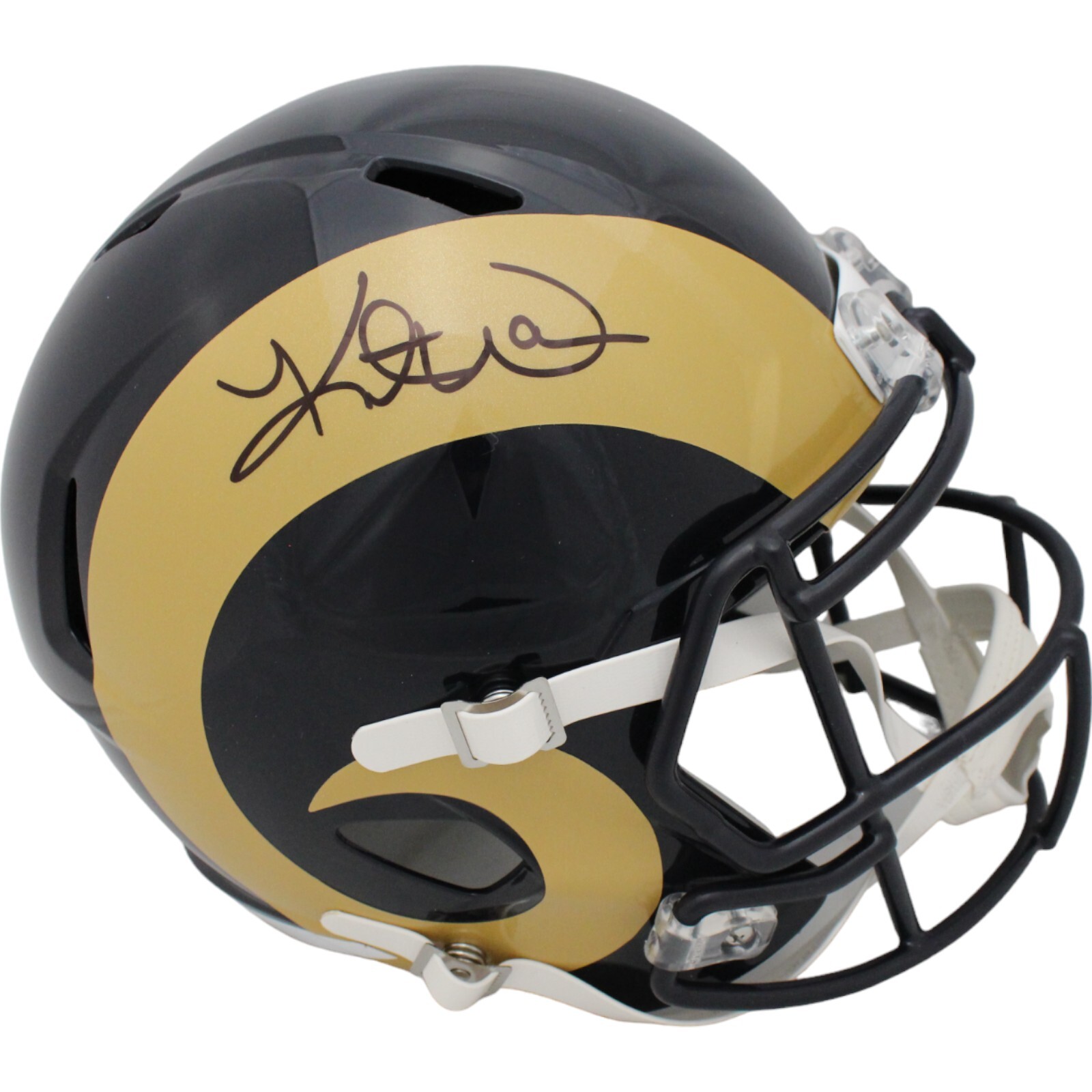 Kurt Warner Autographed Signed St. Louis Rams Tb F/S Helmet Beckett 