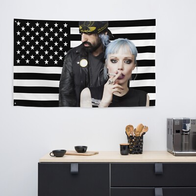 Crystal Castles Flag - Alice Glass Indie Synth American Tapestry