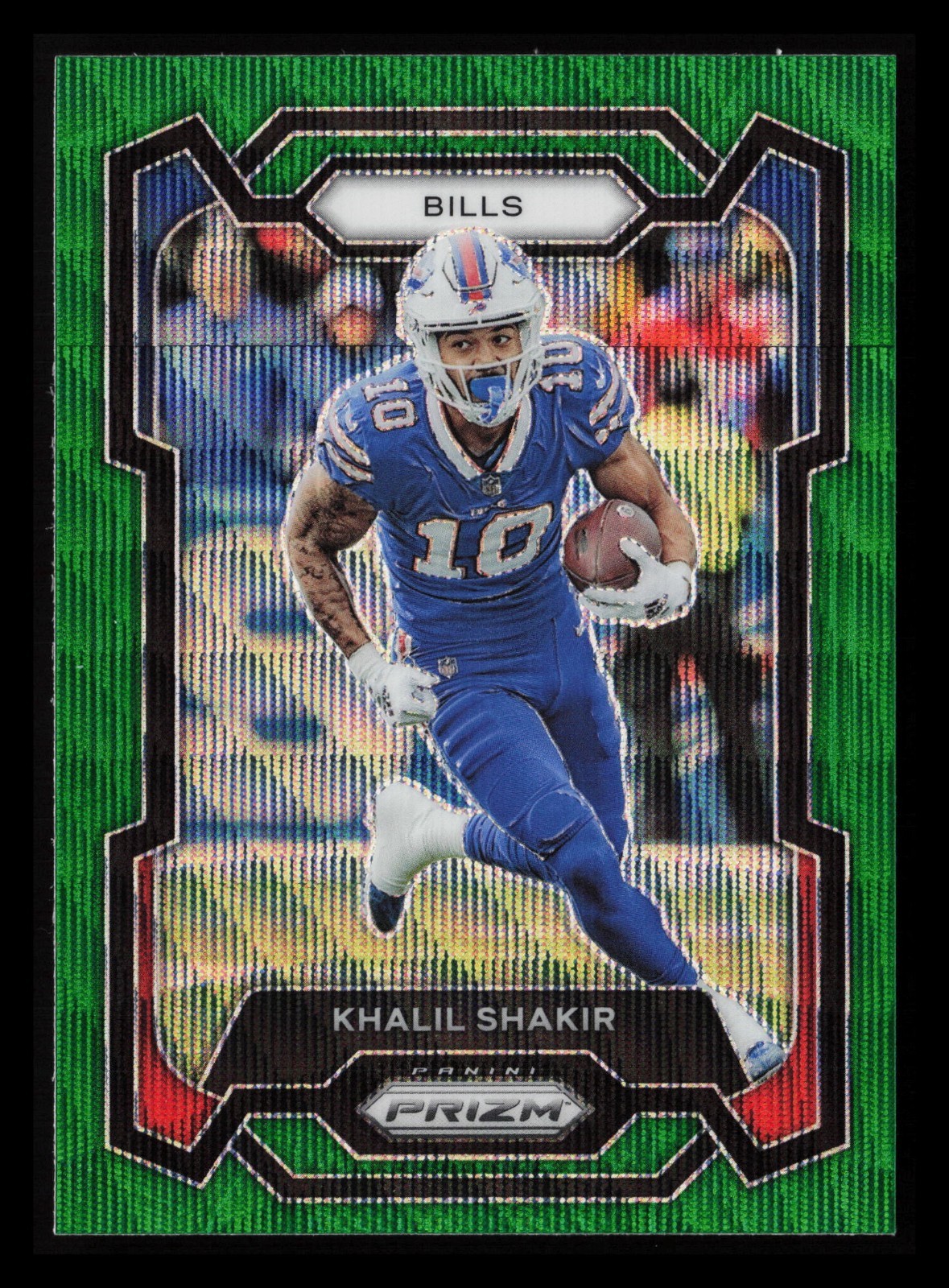 2023 Panini Prizm Khalil Shakir Green Wave Prizm Card #33