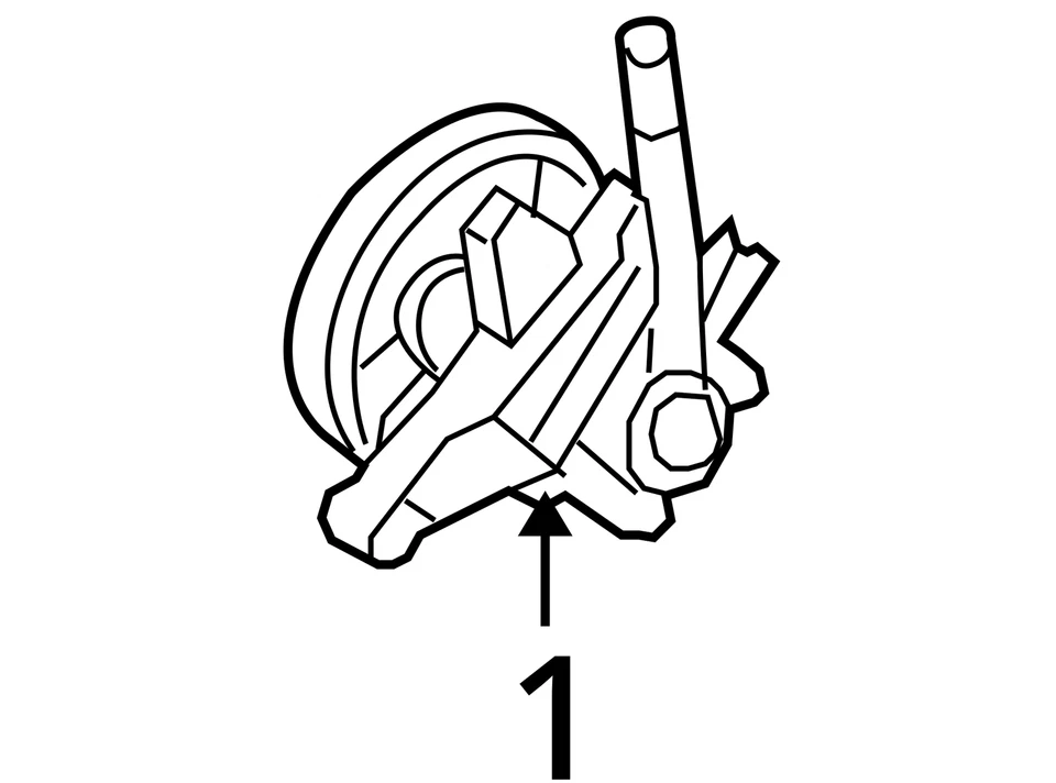 2008 KIA Sedona Power Steering Pump 3.8L OEM Used 163K Miles - Stock #090153 — 第 4/4 张图片